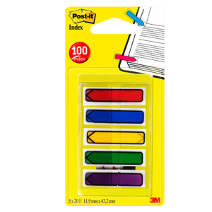 3M POST-IT INDEX 684-ARR1EU MINI SEGNAPAGINA FRECCIA 5 COLORI CONF 100 Pz